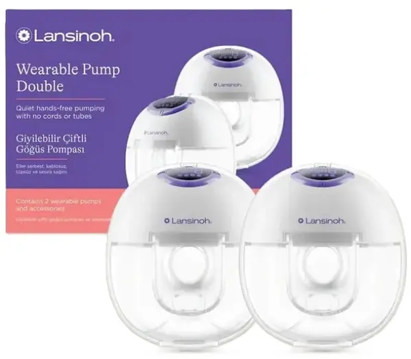 Pompă de sân electrică dublă portabilă Lansinoh - Hands - free