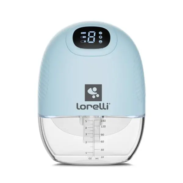 Pompa de san electrica portabila, Lorelli Alice, hands free, 3 moduri de operare, functie masaj, 9 niveluri, cu accesorii incluse, 140 ml, Blue