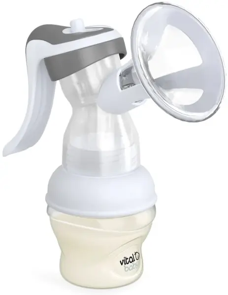 Pompă de sân manuală Vital Baby - Flexcone, cu 6 tampoane