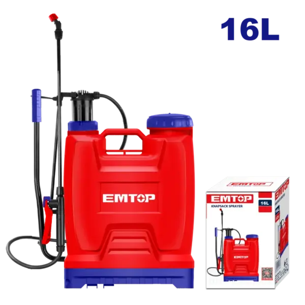 Pompa de stropit 16L, bretele captusite - ESPP41602, EMTOP