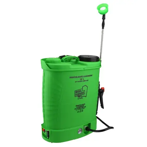 Pompa de stropit cu acumulator 8 Ah MICUL FERMIER MF-PA1009-S001-G01, rezervor 18 litri, debit 2.6 l/min, presiune max 5.5 bar, tija 58 cm