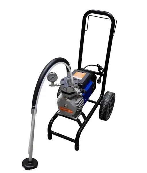 Pompa de vopsit si zugravit AIRLESS Diafragma Profesională cu Carucior - Complet Echipata - 1/4", 1.8kW, 5L/min - CNO-APSD5-CART