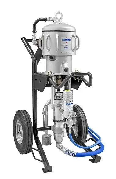 Pompa de vopsit / zugravit AIRLESS Industriala cu Carucior - Complet Echipata - 9 L/min - Larius SuperNova SS 80:1