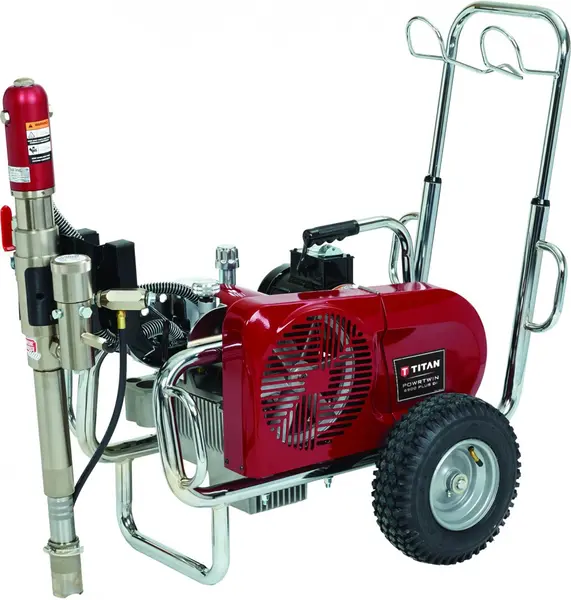 Pompa de zugravit vopsit hidraulica TITAN PowrTwin 12000 DI Plus, debit material 11.0 l/min