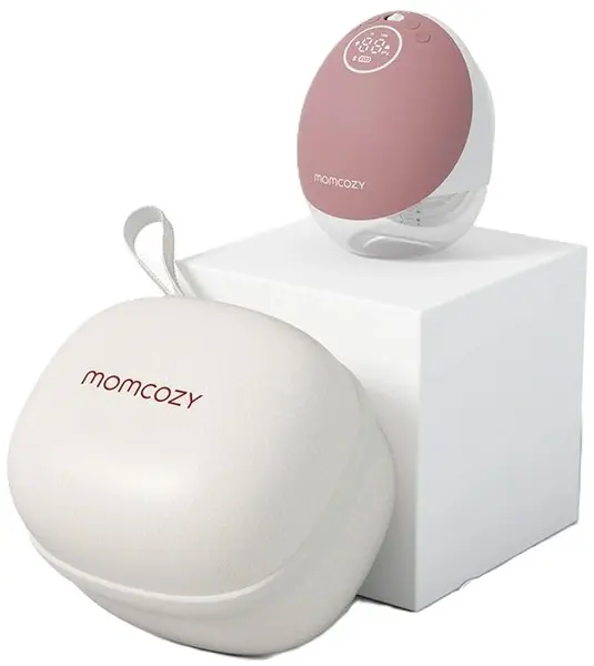 Pompă electrică de sân Momcozy Mobile Flow - M9, Hands-free, Cozy Red