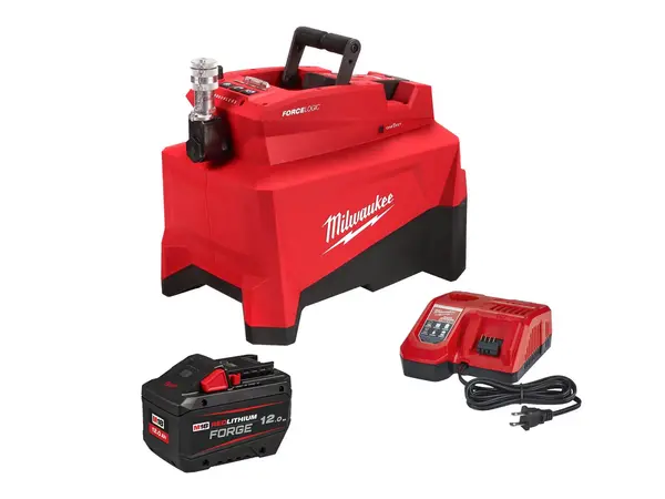 Pompa hidraulica utilitara Milwaukee M18 HUP700-121, 700 bari, rezervor 1.6L, motor fara perii, cablu 1.8m, 1x acumulator, 1x incarcator, tehnologie One Key, IP54, 4933499335