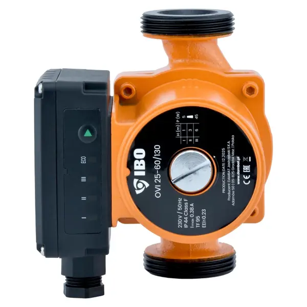 Pompa Recirculare Centrala, IBO OVI 25-60/130, 45 W, 65 l/min, H Refulare 6 m