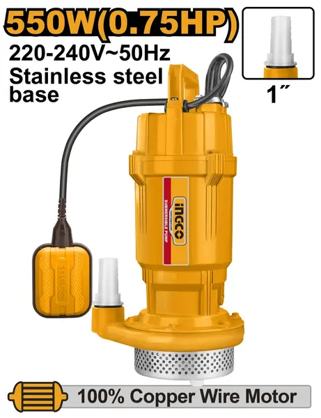 Pompa Submersibila 550W (0.75HP) INGCO SPC5508