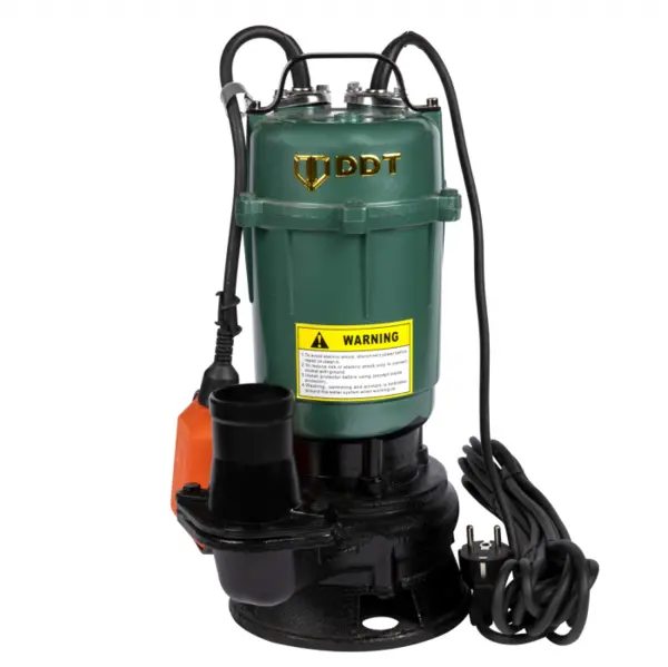 Pompa submersibila apa murdara, cu plutitor, fara tocator, DDT, WQD10, 2200 W, 10 m ³ h, 8 m