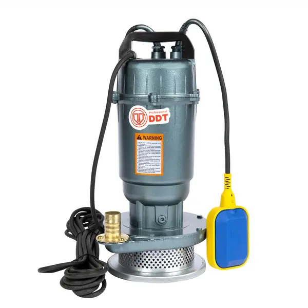 Pompa submersibila cu plutitor, pentru apa curata DDT QDX1.5-45-1.1, 1100W, 2860RPM, Debit 3 m ³ h, Adancime si inaltime 45m, Cablu 8m