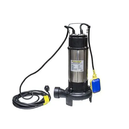 Pompa submersibila cu plutitor si tocator pentru drenaj BAR-QV1300D, 1300 W, 300 l/min