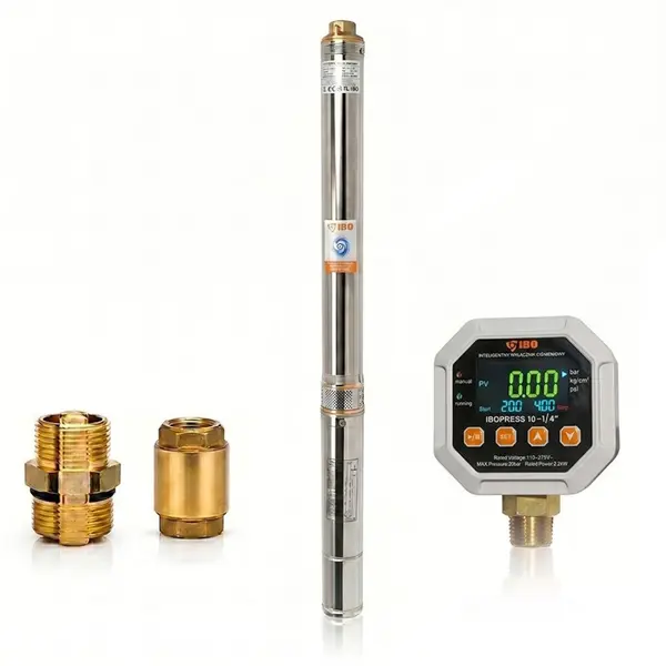Pompa submersibila cu presostat 3T27, 750W, 50l/min, H-110m, IBO Polonia, rezistenta la nisip, 20m cablu