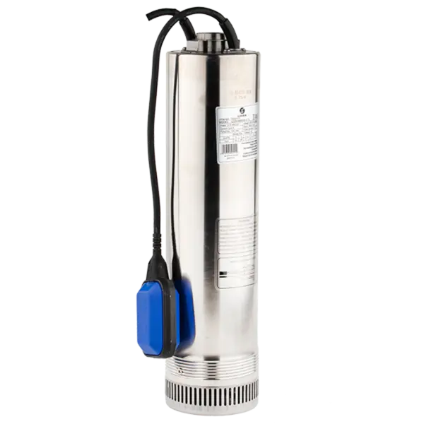 Pompa submersibila din inox, cu plutitor, 125SCM 406A Gmax, 1100W, 130 l/min, H ref. 65m