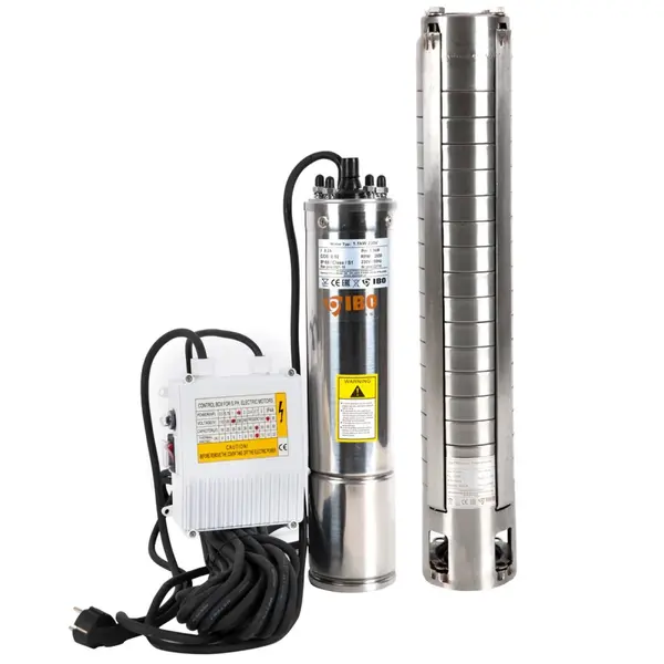 Pompa Submersibila Inox IBO Polonia, 4ISP 5-20, 2.2KW, 130 l/min, H Refulare 120 m, 4 Toli, cablu 20 m