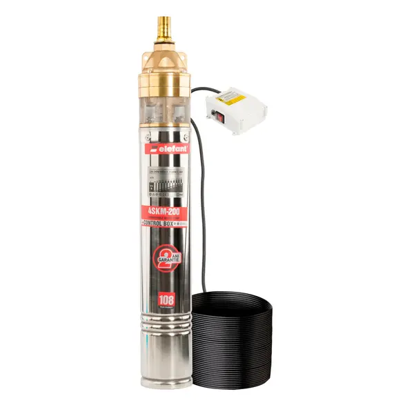Pompa Submersibila Multietajata cu Panou de control Elefant 4SKM200, 1500W