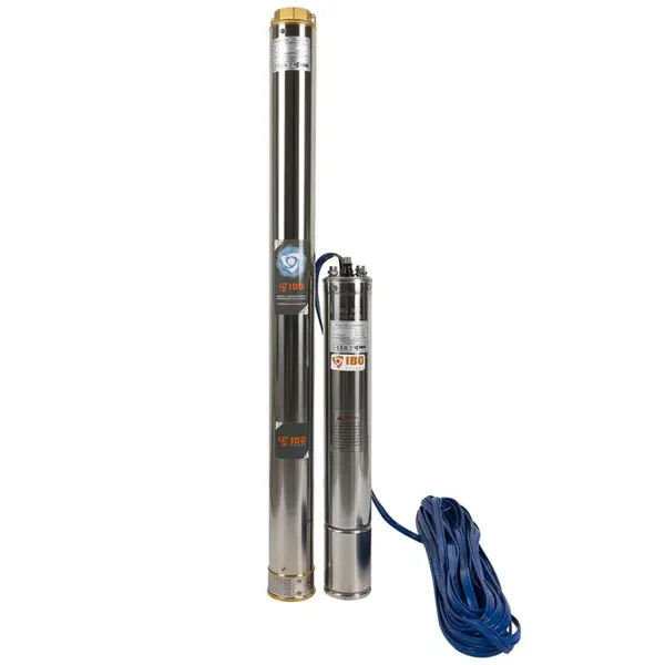 Pompa Submersibila Rezistenta la Nisip, IBO 4SDM 7/17, 2.2KW, 230V, 180 l/min, H Refulare 107 m + 20m cablu