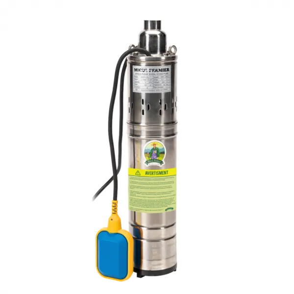 Pompa submersibila tip tun Micul Fermier GF-0706-S001-G02, 1.1KW, 36000L min., Plutitor, Inaltime 80m, Adancime 30m