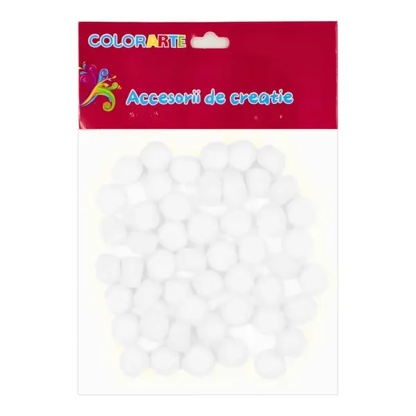 Pompoane cu diametru 10 mm,4 culori ,50 bucati set