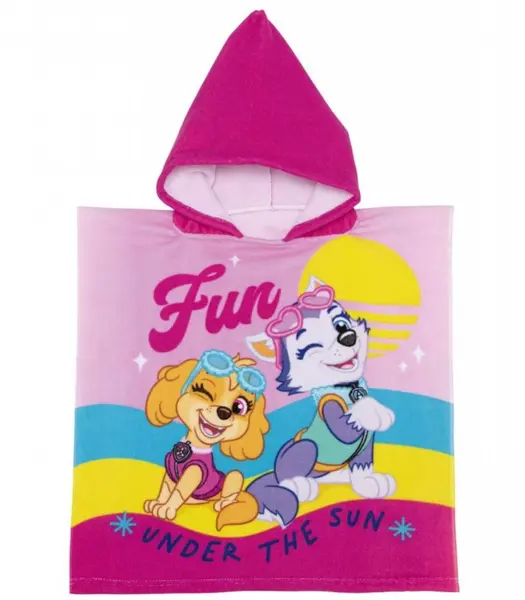 Poncho pentru fetite 50x100 cm Paw Patrol