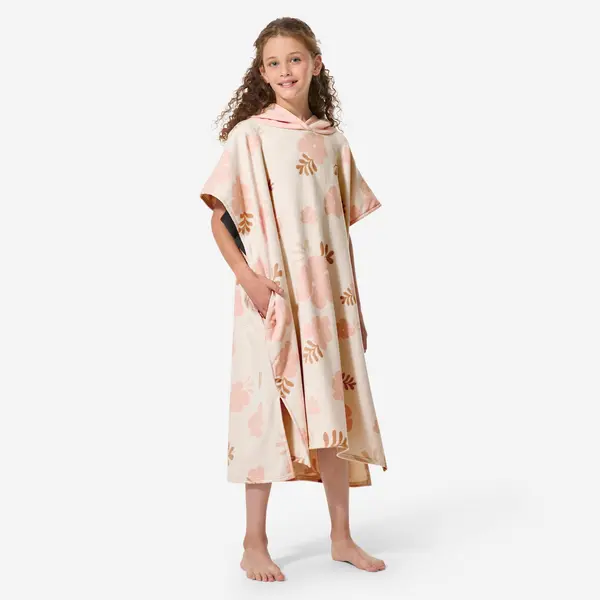 Poncho surf Lighty Bej Copii 135-160 cm