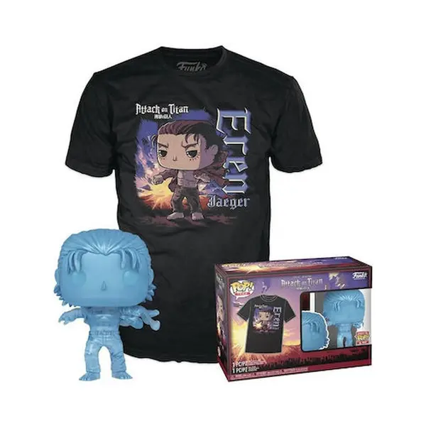 Pop! Attack On Titan Final Season Eren Jaeger With Marks And T Shirt M