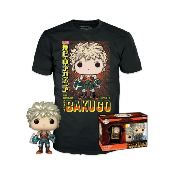 Pop! My Hero Academia Katsuki Bakugo Metallic & T Shirt M