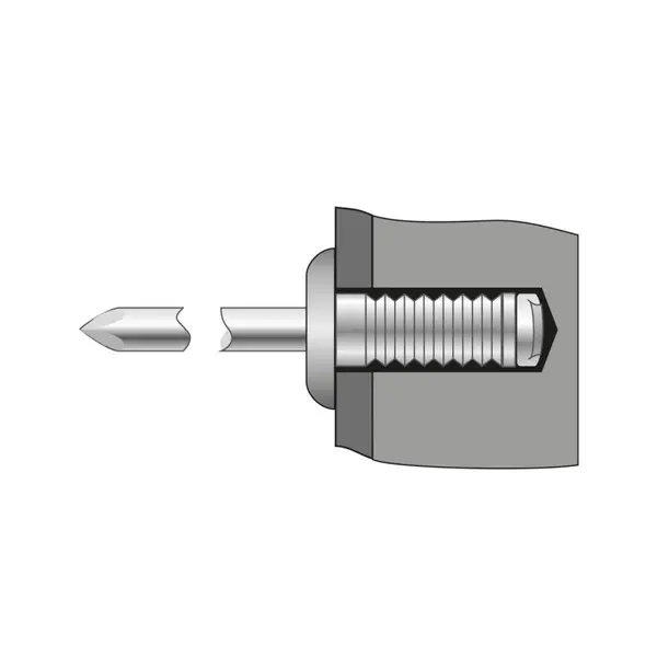 Pop-nit Ingropat Cap Bombat Aluminiu-Otel-4 X 16