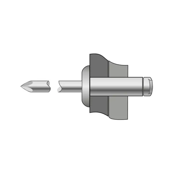 Pop-nituri Cap Bombat Cupru / Otel 3 X 6