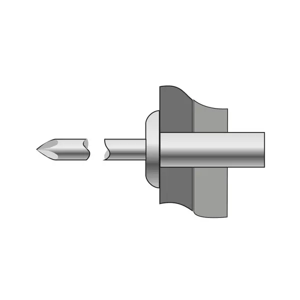 Pop-nituri Etanse Cap Bombat Aluminiu Otel-3.2 X 11