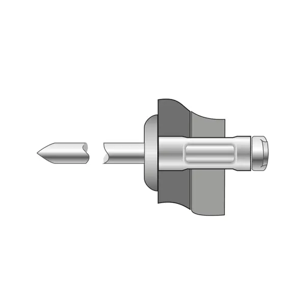 Pop-nituri Multigrip Cap Bombat Aluminiu Otel-3.2 X 11