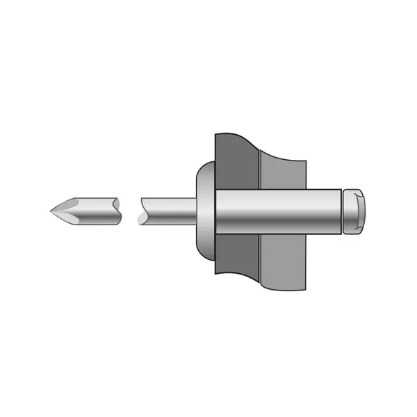 Pop-nituri Standard Cap Bombat Aluminiu Otel-5 X 45