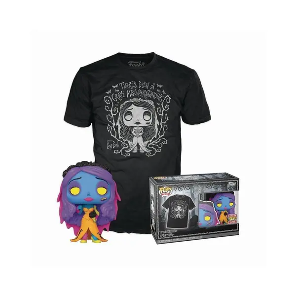 Pop! Tim Burton's Corpse Bride Emily Blacklight And T Shirt M