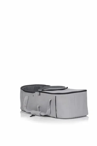 Port bebe Easy Go Echo Carrier, cu intaritura si manere pentru transport, cu husa de picioruse si capotina, dimensiune 75 x 30 x 20 cm, Cloud Gray