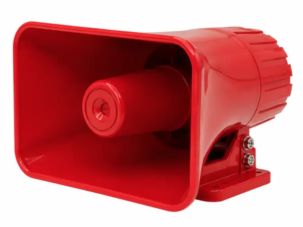 Portavoce-megafon auto 12V cu inregistrare si slot USB 40W Rosie Dreptunghiulara