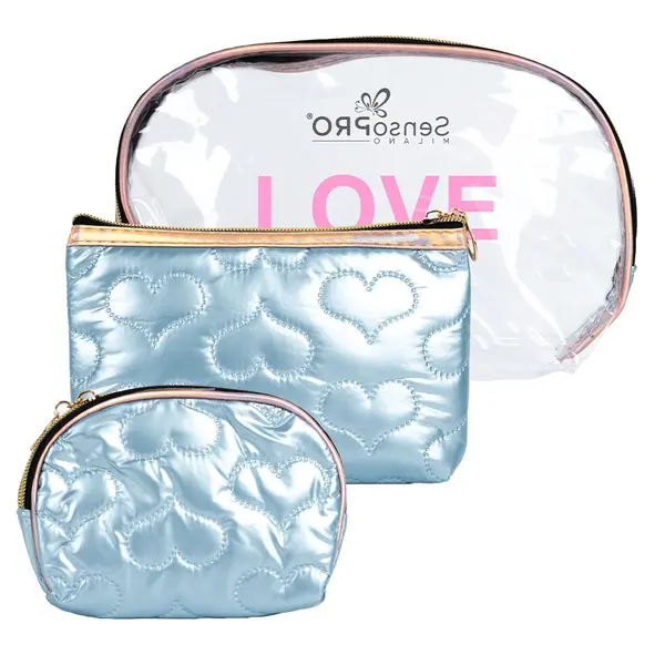 Portfard Cosmetice SensoPRO Milano - Travel Story, set 3 buc