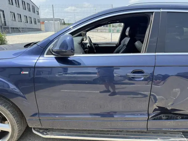 Portiera usa fata stanga culoare albastra - lz5e Audi Q7 facelift (2010-2015) [4L]