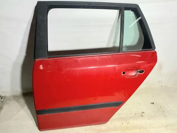 Portiera usa stanga spate culoare rosie - lf3k Skoda Fabia 2 facelift (2010-2014)
