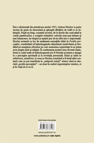 Portile perceptiei | Aldous Huxley