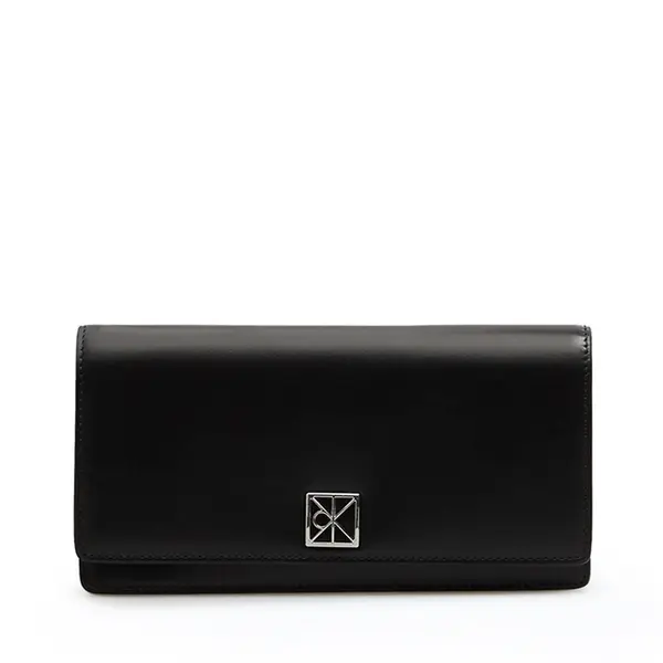 Portmoneu femei Calvin Klein negru din piele cu RFID 3101DPU1129N