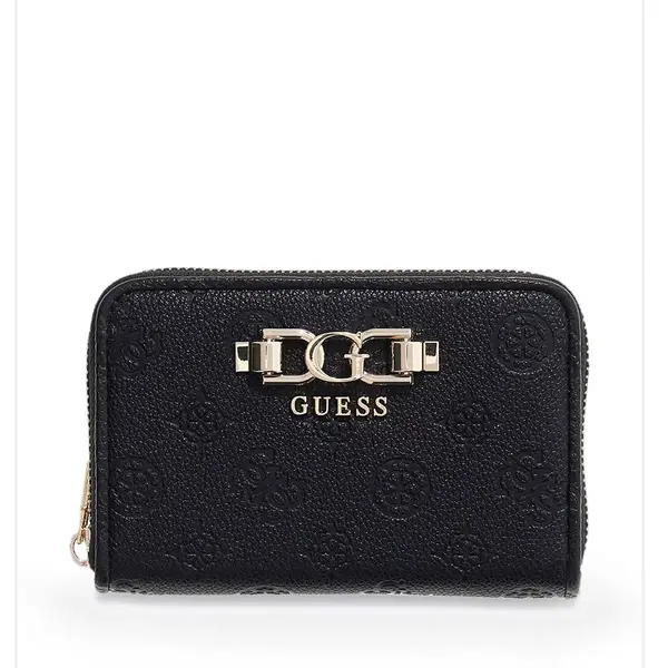 Portmoneu femei Guess Anise negru cu logo frontal 911DPUSWPD9916140N