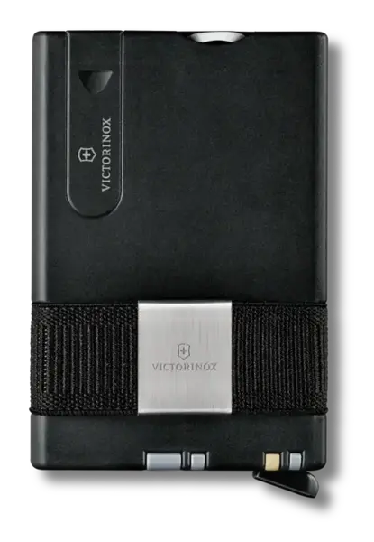 Portofel de carduri inteligent Victorinox Smart Card Wallet, 11 utilitati, Cardprotector, Moneyband, Lama, Foarfece, Pila, Surubelnita, Penseta, Pix presurizat (Gri)