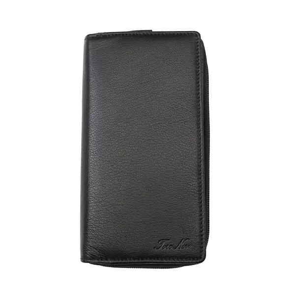 Portofel femei din piele naturala negru Gina,protectie RFID