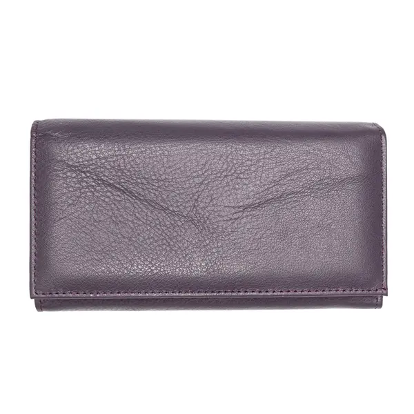 Portofel femei din piele naturala violet Essential