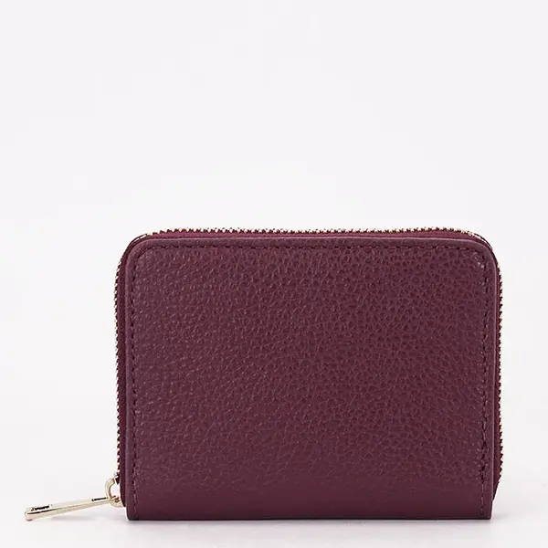 Portofel mic bordo din piele naturala 8912 07