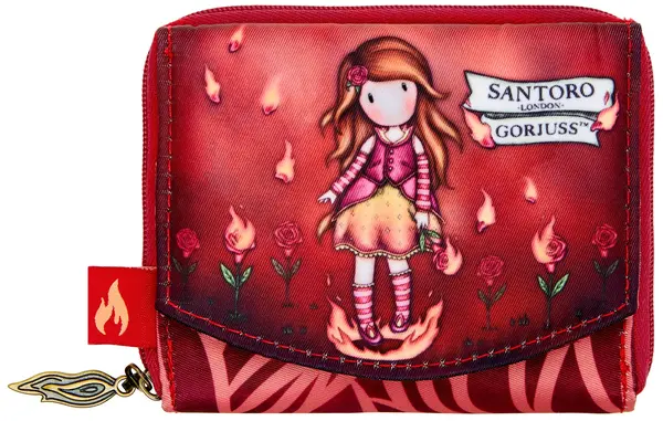 Portofel Santoro Gorjuss - Fire In My Heart, cu 2 compartimente