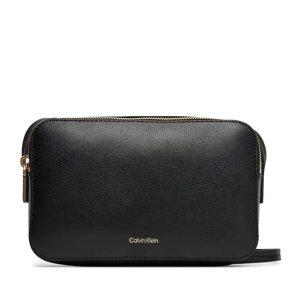 Poșetă crossbody femei Calvin Klein neagră cu logo 3101POSS3276N