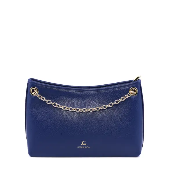 Poșetă crossbody femei Luca di Gioia albastră din piele 245POSP25909BL