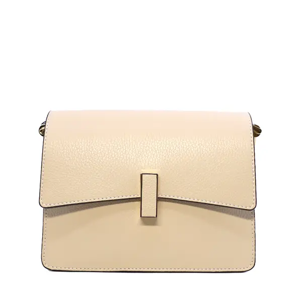 Poșetă crossbody femei Luca di Gioia bej din piele 144POSP3665BE