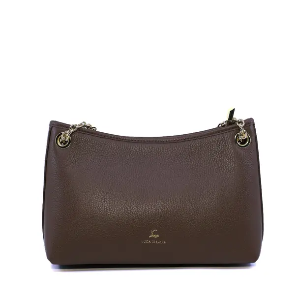 Poșetă crossbody femei Luca di Gioia maro din piele 245POSP25909M