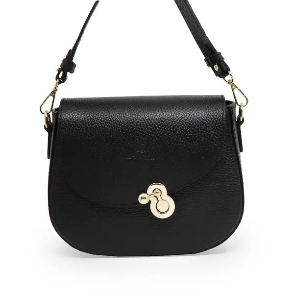 Poșetă crossbody Luca di Gioia neagră din piele 245posp22012n